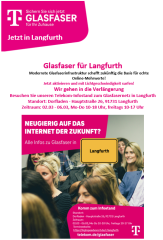 FTTH-Breitbandausbau - Telekom-Inforstand im Dorfladen Langfurth (02.03.2026 - 06.03.2026)